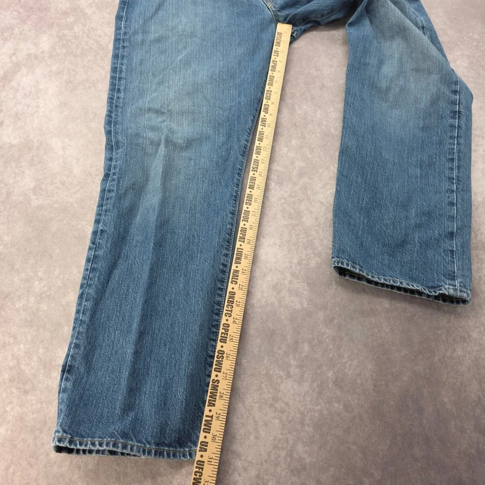 Polo Ralph Lauren Selvedge Jeans Mens 36x30 Straight Leg Medium Wash Fits 40x31